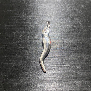 Solid .925 Silver Italian Horn