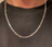 .925 Solid Silver Figaro Chain 20in 4mm