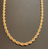 14k Gold Layered Rope Chain 20in 4mm