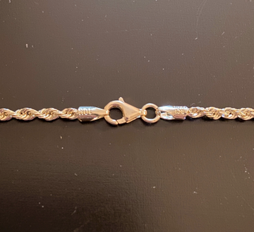 Solid Real 10k Gold Rope Chain 3mm
