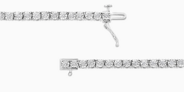 1/2 CTTW Tennis Bracelet Set in 925 Sterling Silver